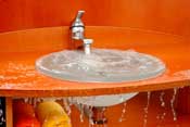 Sink overflowing